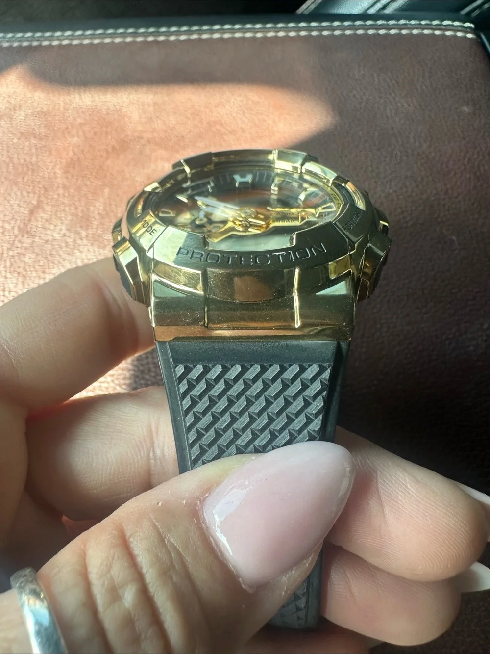 G-Shock Gold and Black Oversized Chronograph Watch